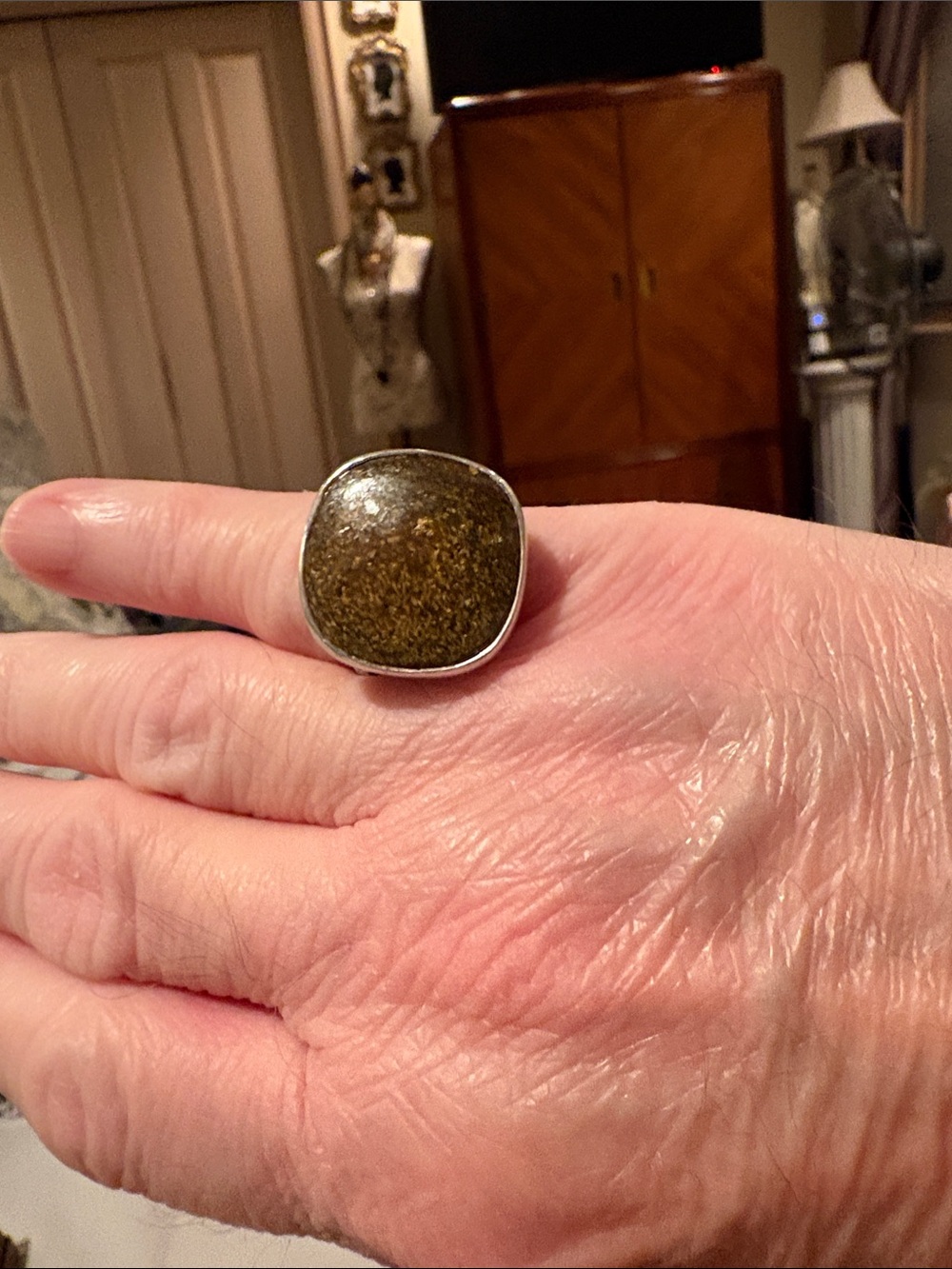 Silpada Statement Dome Ring with Bronzite
